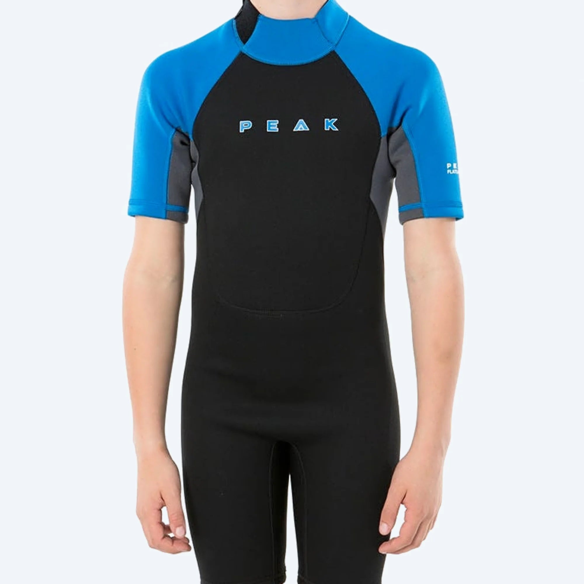 Peak Boys Energy Short Sleeve Springsuit - Black/Blue