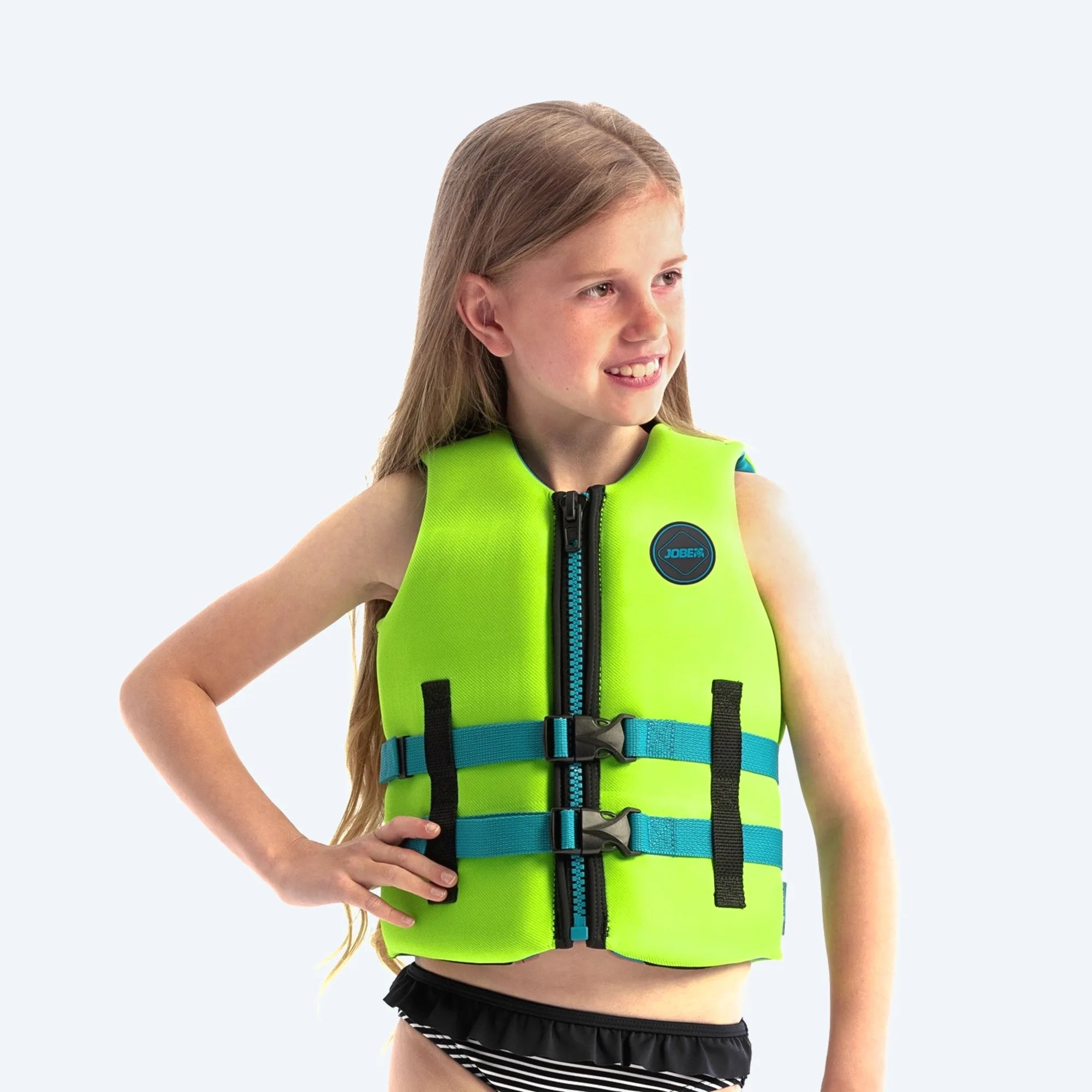 Jobe 2025 Neoprene Kids Life Jacket - Lime Green
