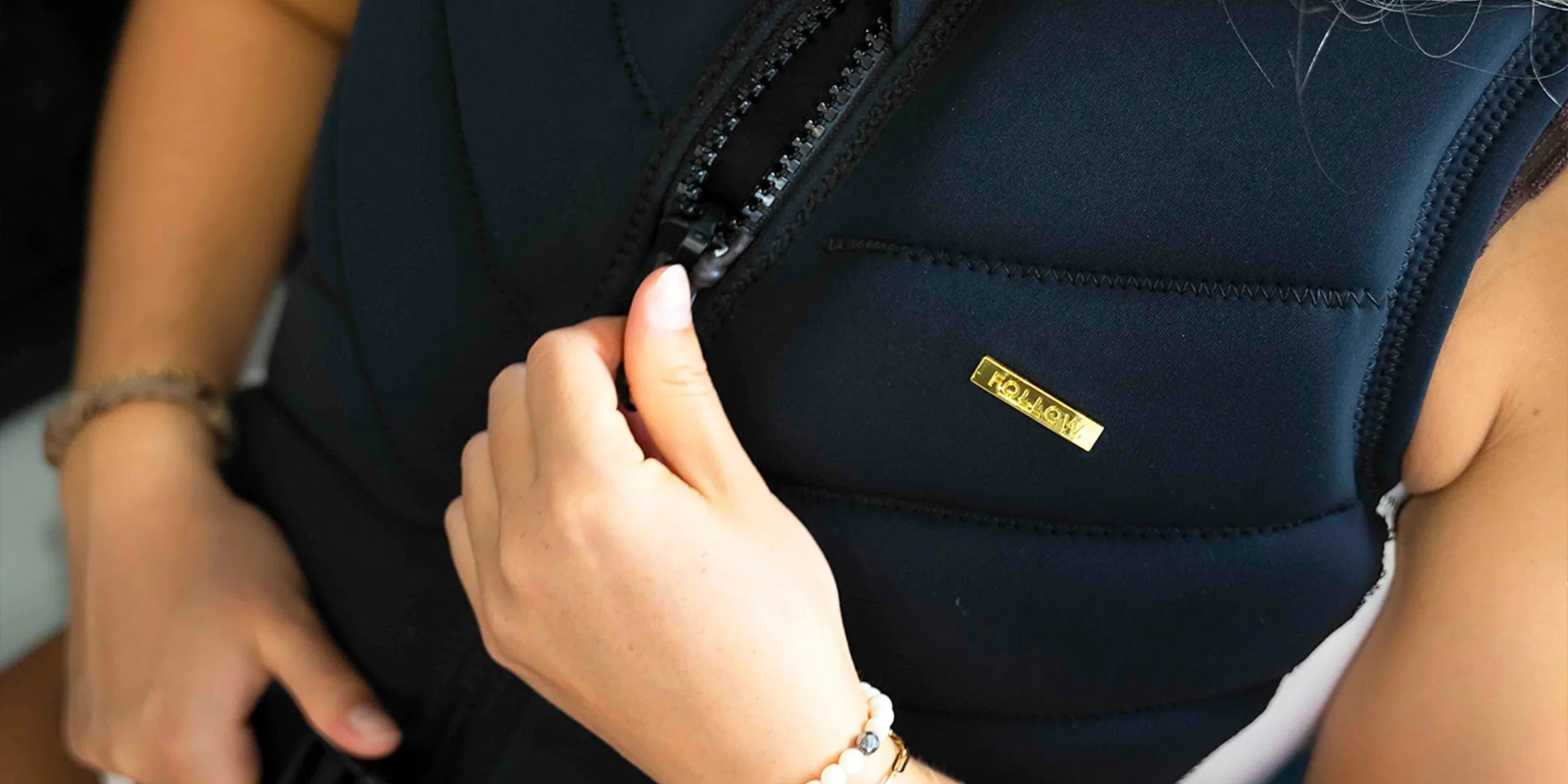 Follow Cleo Women's Life Jacket - Black in use