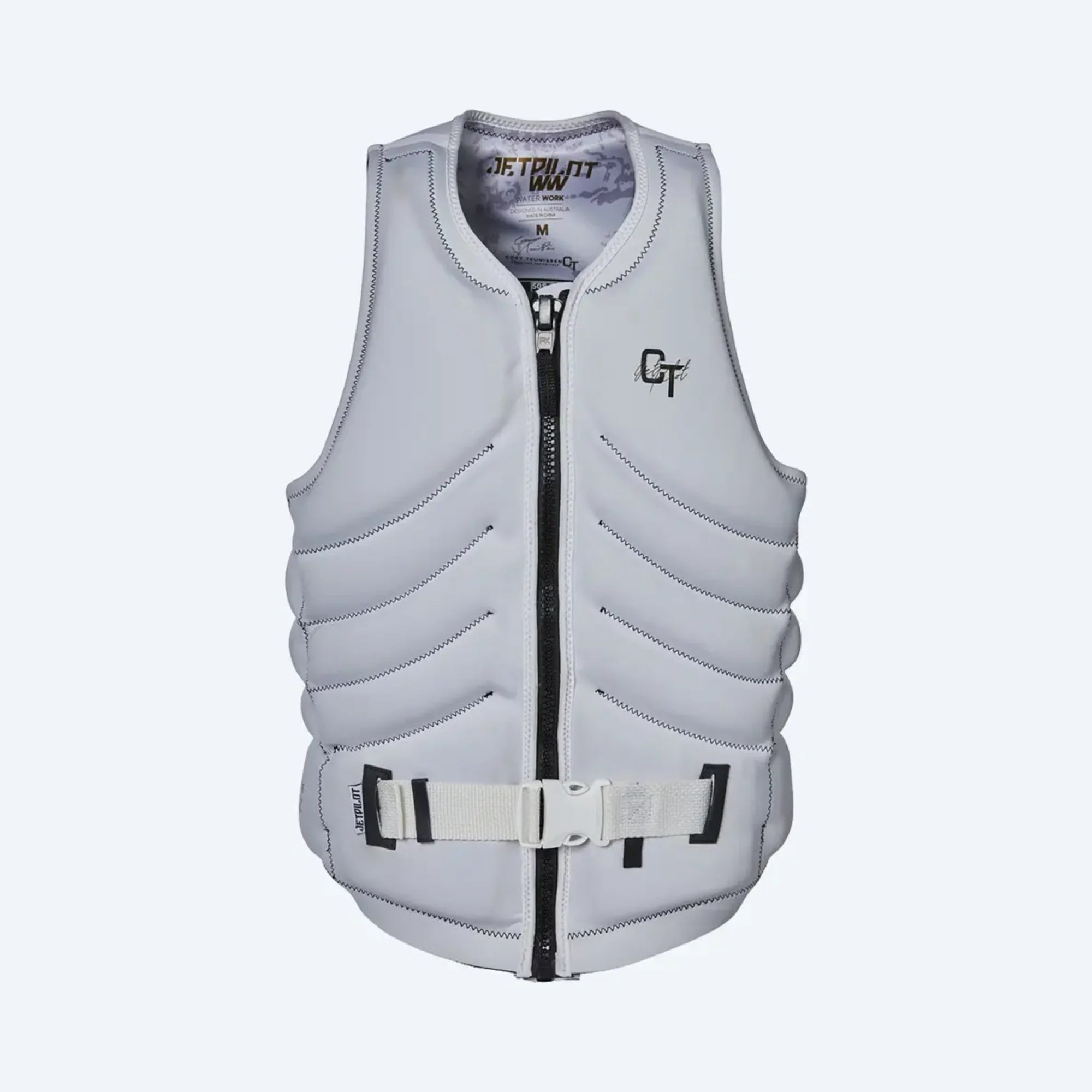 Jet Pilot 2023 Quantum X Mens Buoyancy Vest - Cory - White