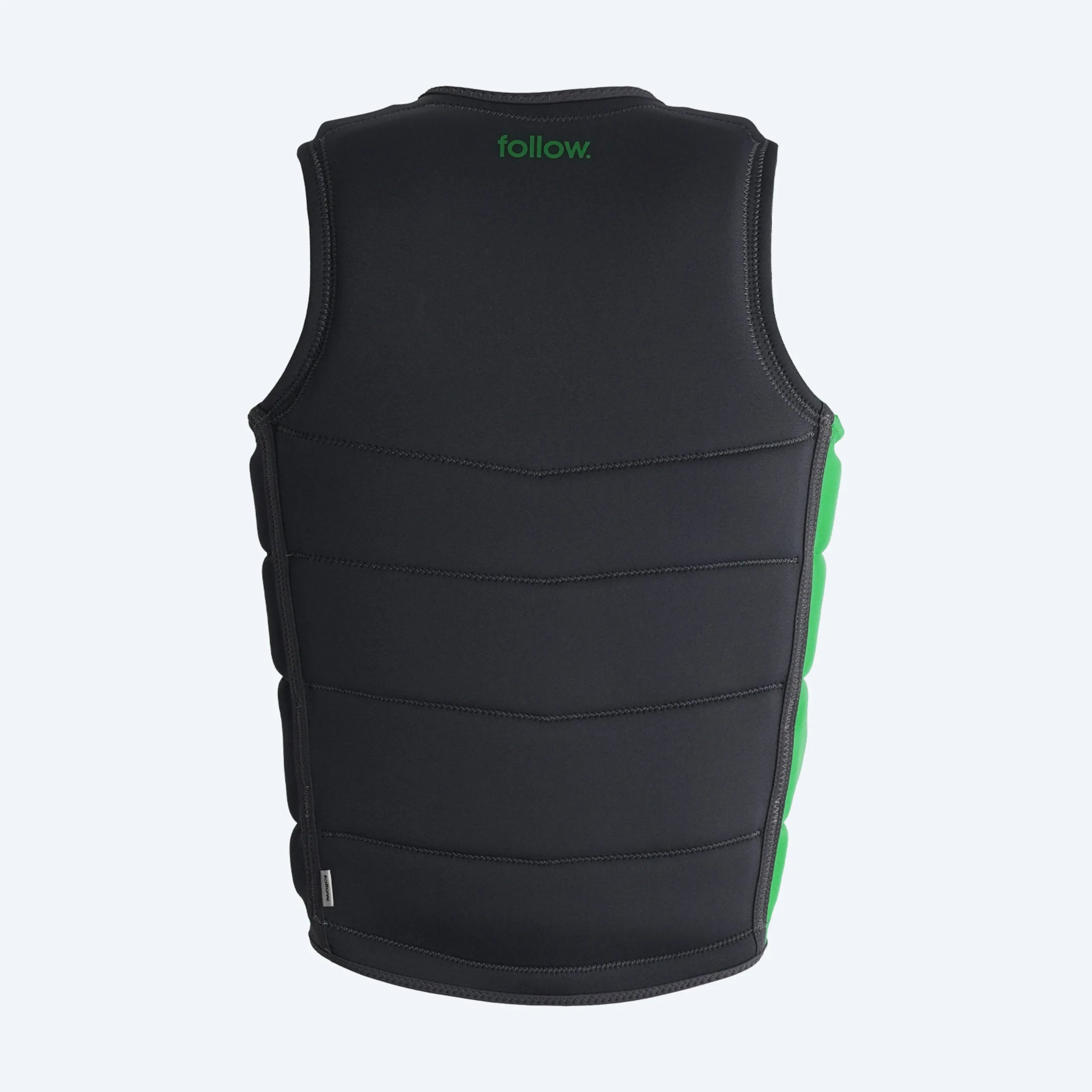 Follow Corp Men's Life Jacket - Black/Green back