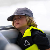 Follow Corp Infant Life Jacket - Fluro Yellow/Black in use