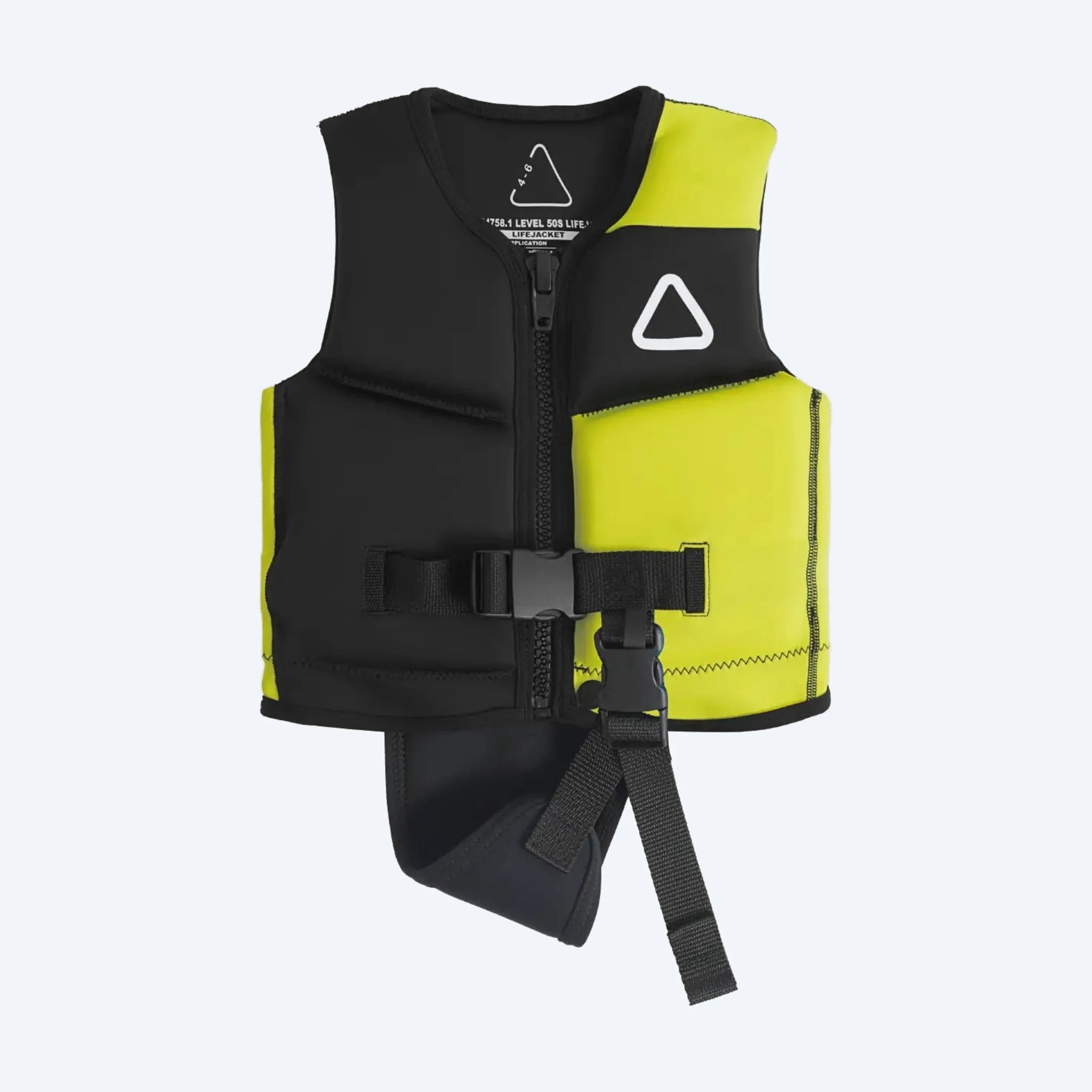 Follow Corp Infant Life Jacket - Fluro Yellow/Black back