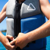 Follow Corp Junior Life Jacket - Blue in use