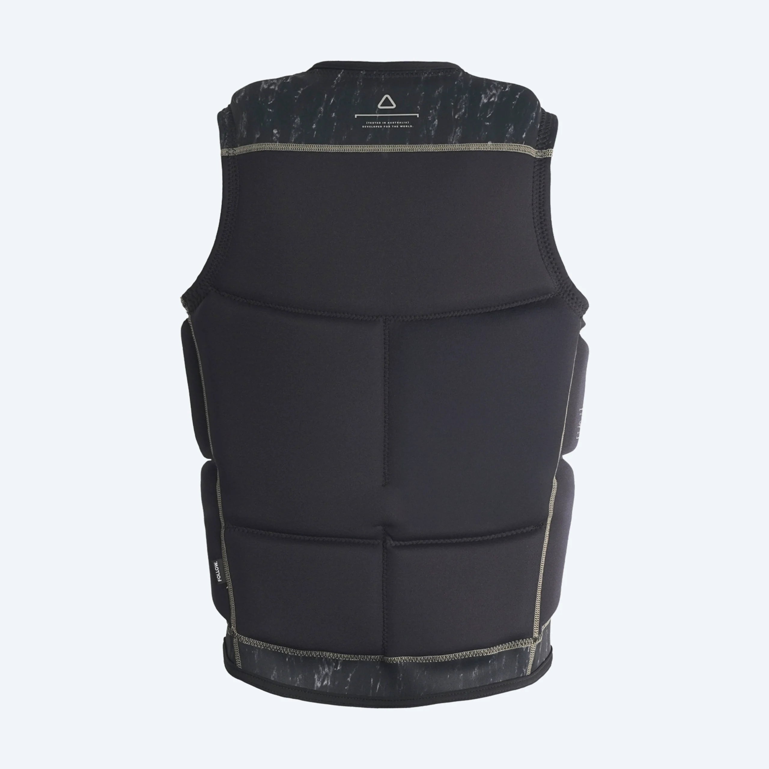Follow Affiliate Men's Life Jacket - Black/Black back
