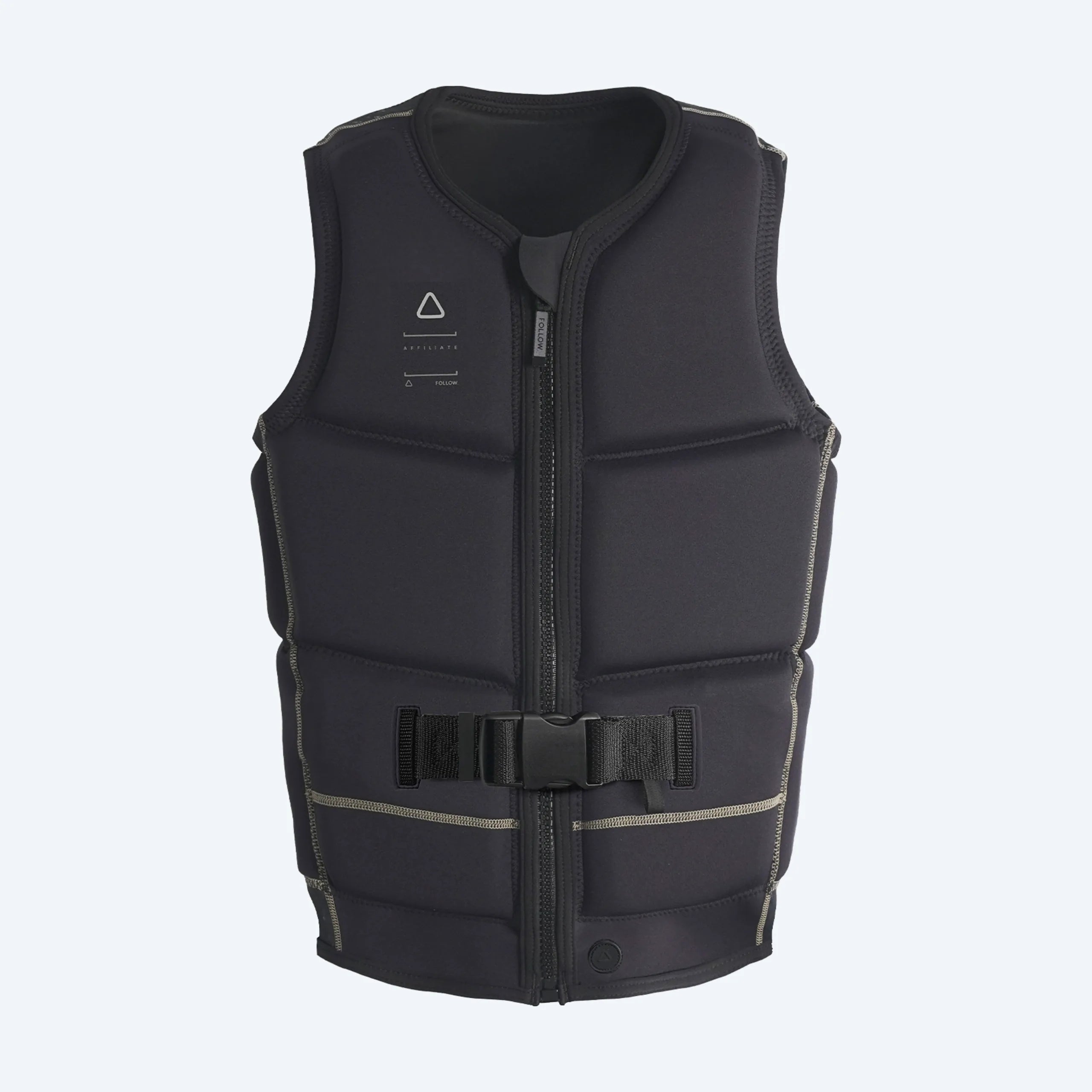 Follow Affiliate Men's Life Jacket - Black/Black front
