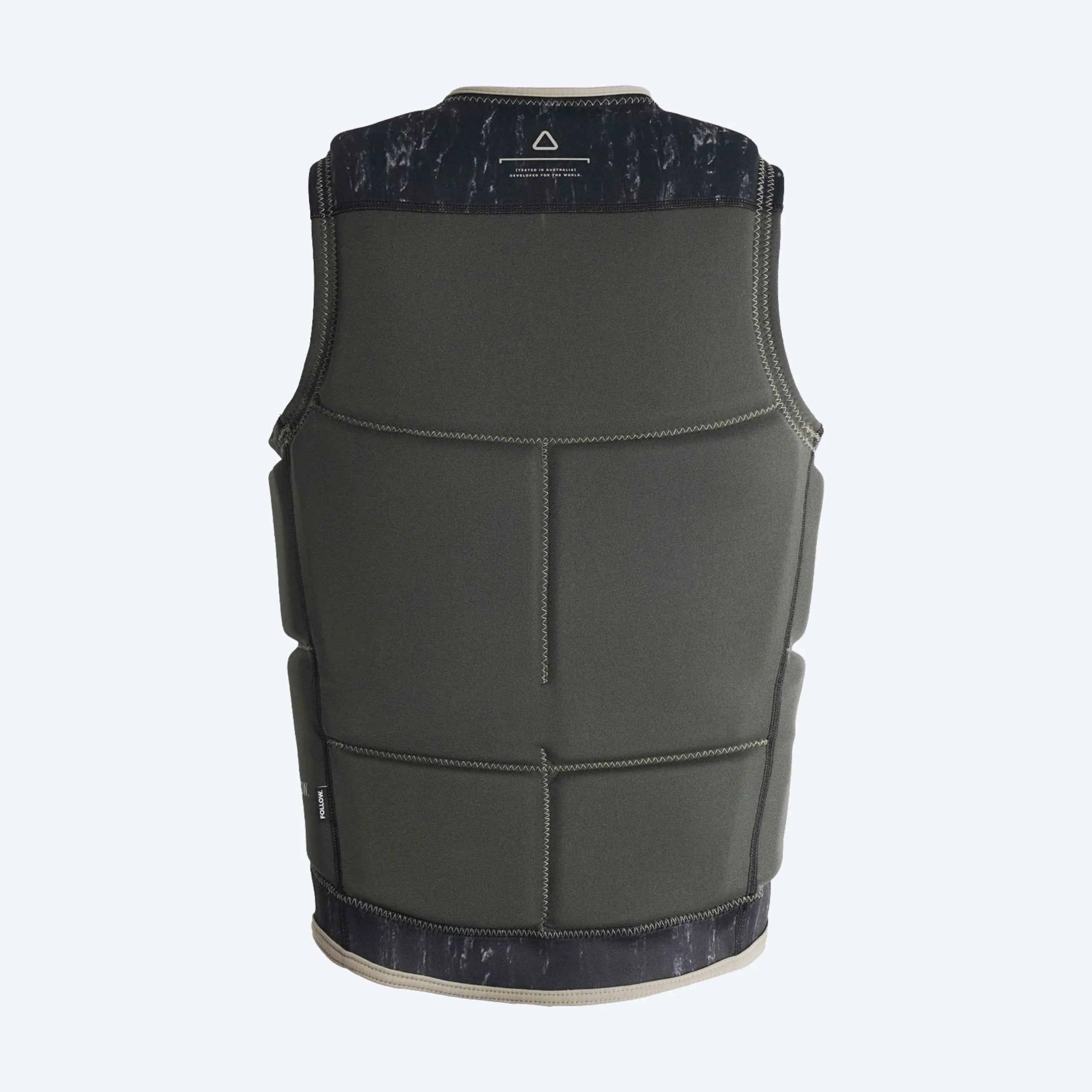 Follow Affiliate Men's Life Jacket - Olive back
