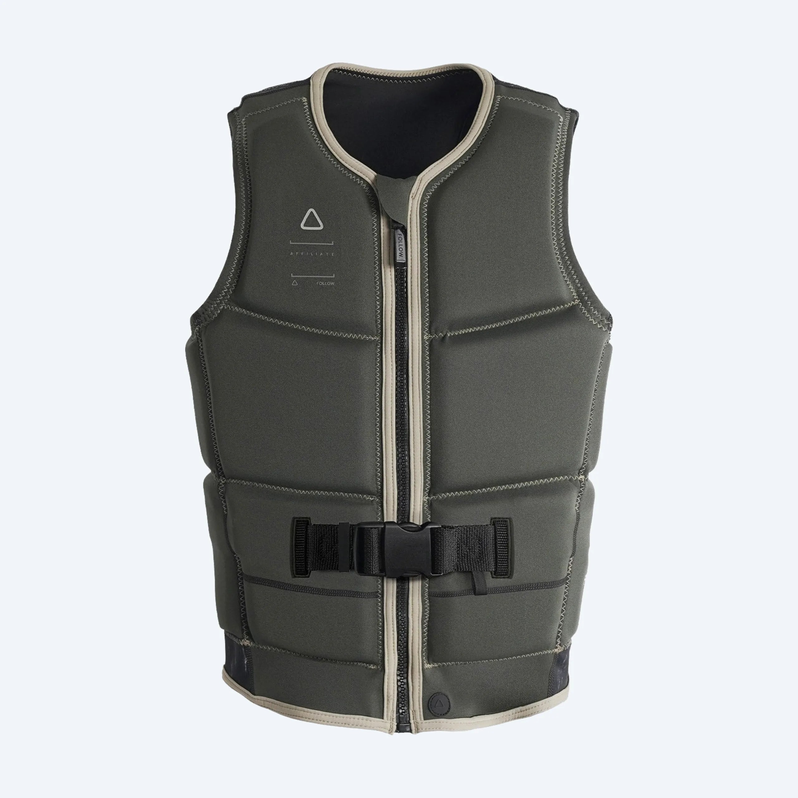 Follow Affiliate Men's Life Jacket - Olive front