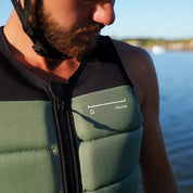 Follow Section Men's Life Jacket - Black/Petina in use