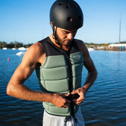 Follow Section Men's Life Jacket - Black/Petina in use
