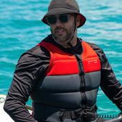 Follow Section Men's Life Jacket - Red Level 50 in use