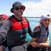 Follow Section Men's Life Jacket - Red Level 50 in use
