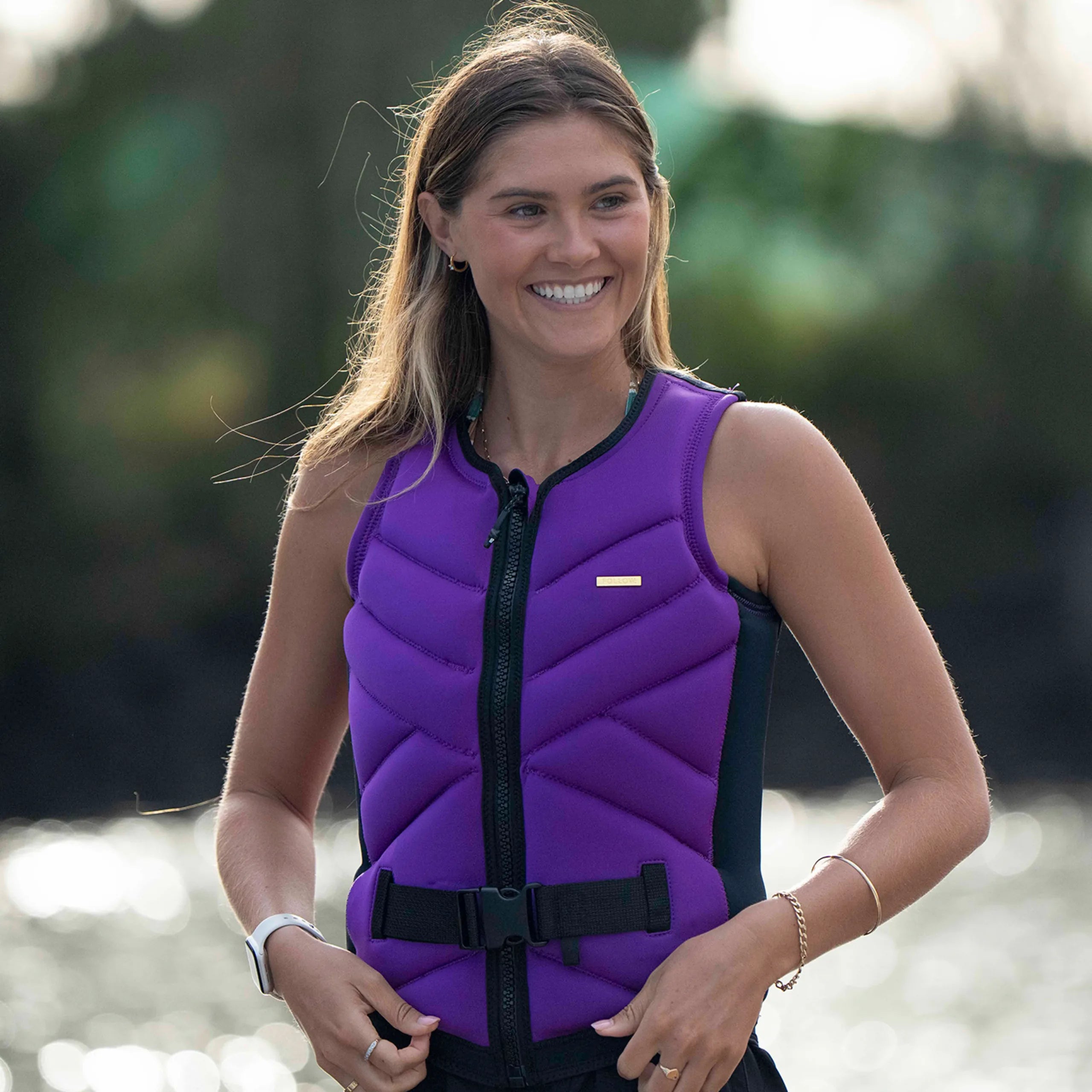 Follow Cleo Women's Life Jacket - Grape in use