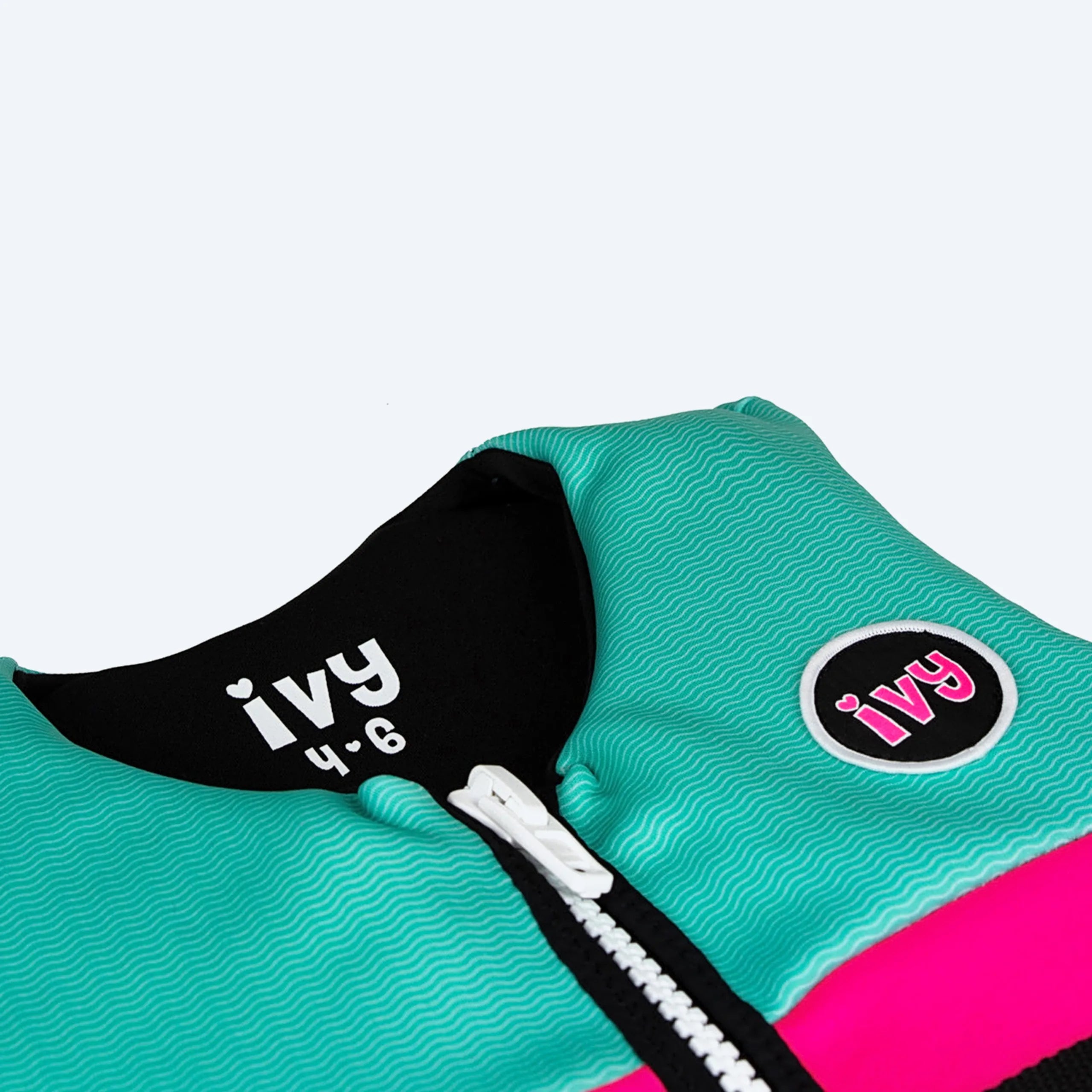 IVY Junior Girls Life Jacket - Neon Pink/Bright Teal