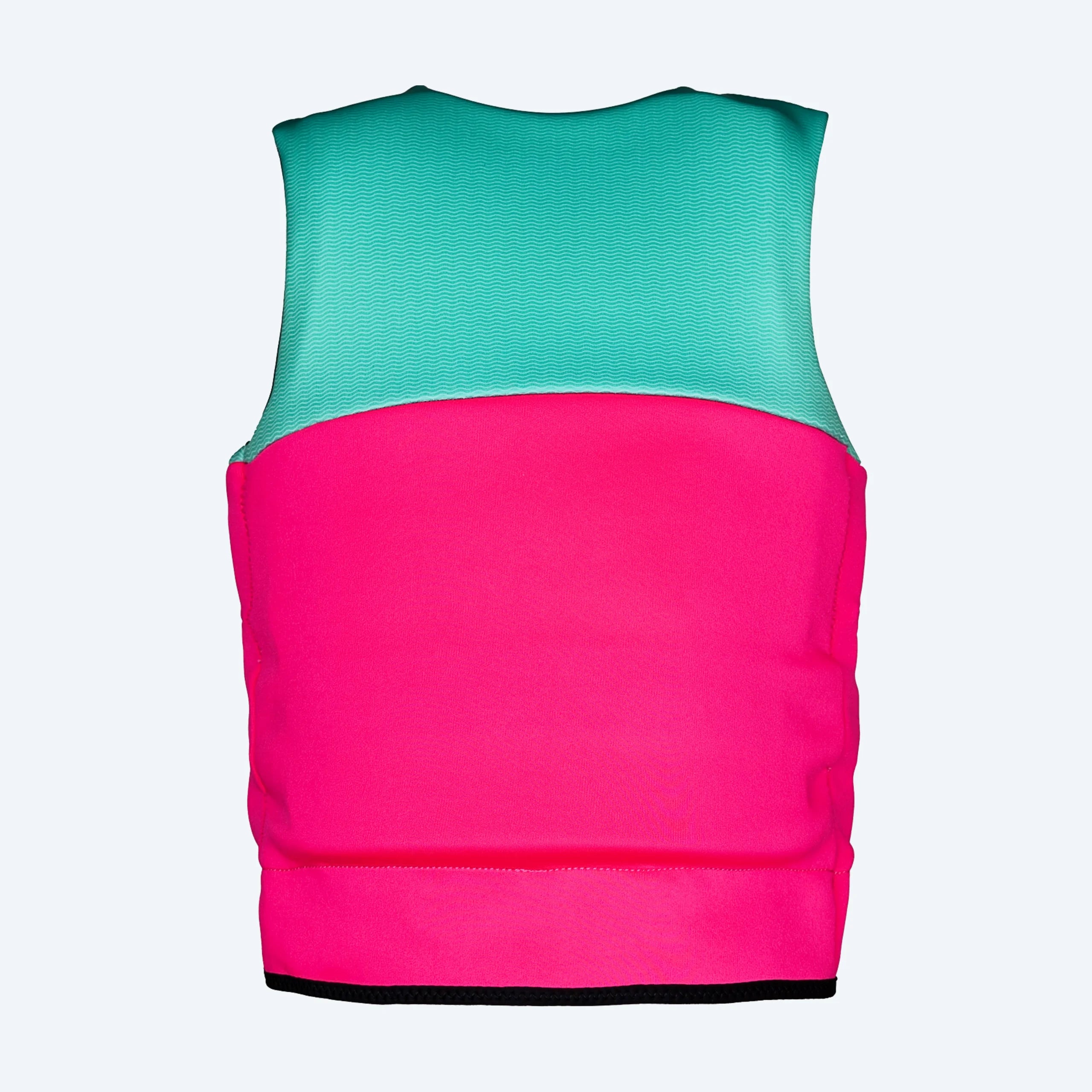 IVY Junior Girls Life Jacket - Neon Pink/Bright Teal