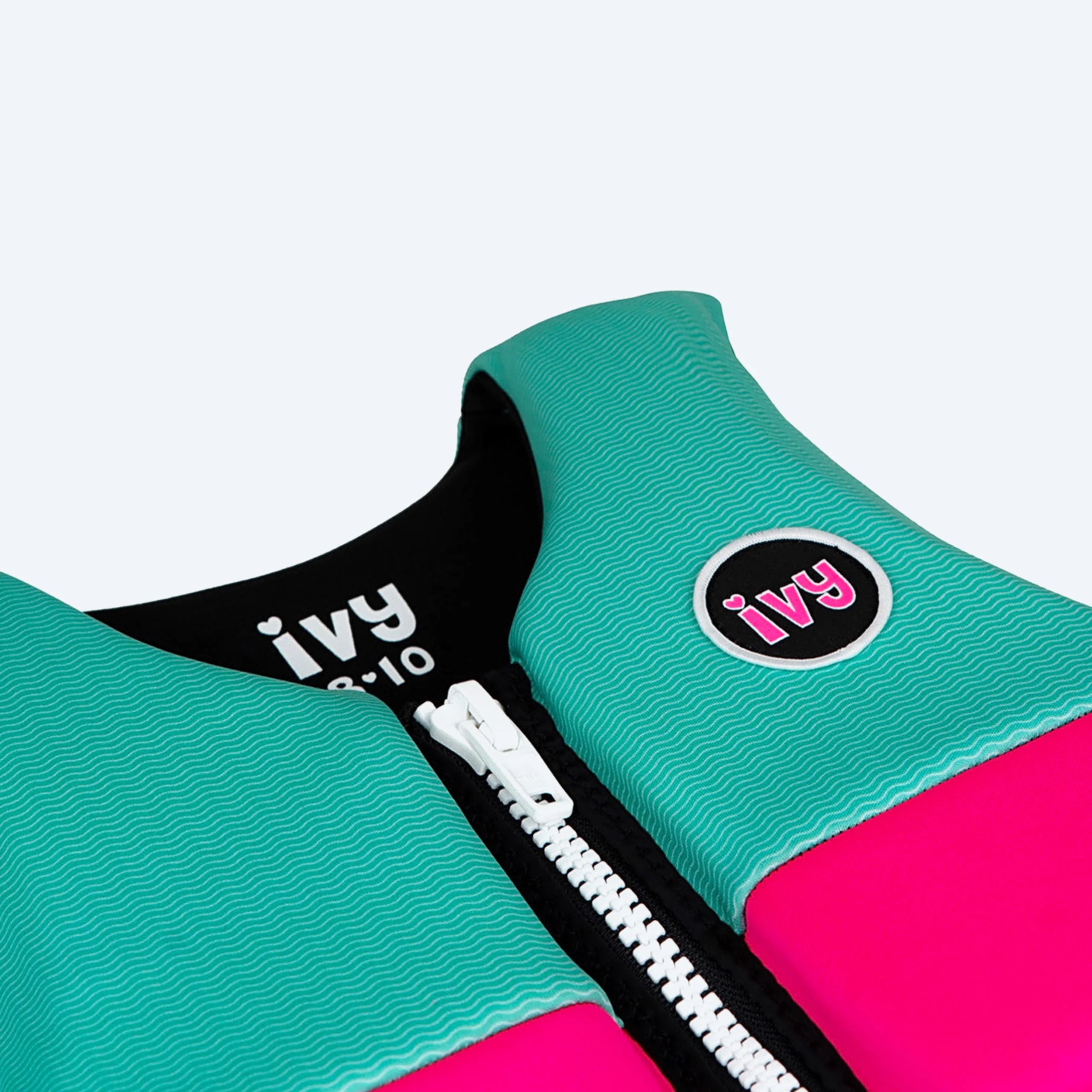 IVY Junior Girls Life Jacket - Neon Pink/Bright Teal