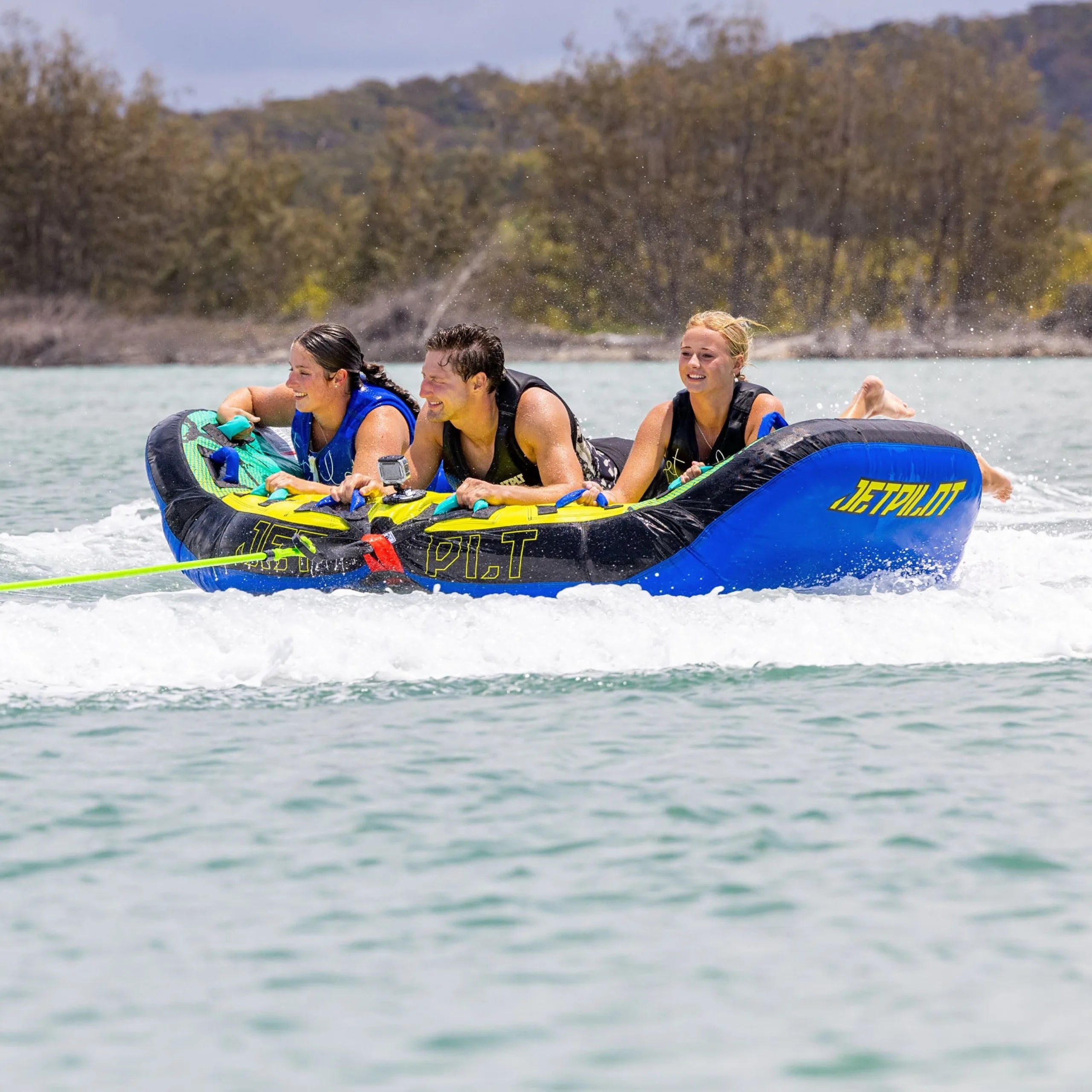 Jetpilot Wing 3-person Towable Tube - Lime/Blue