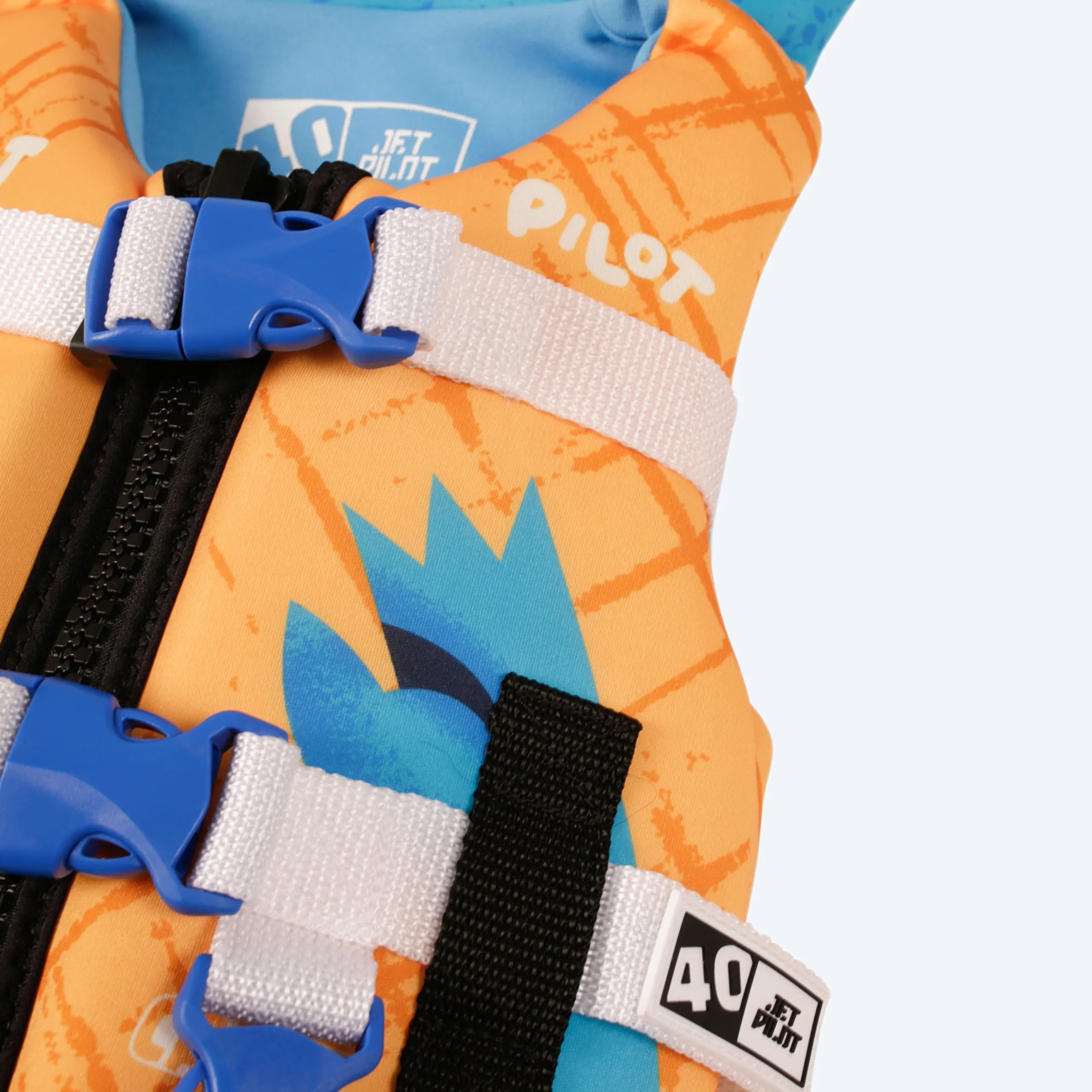 Jetpilot The Cause Infant Life Jacket - w/Pillow - Orange/Blue