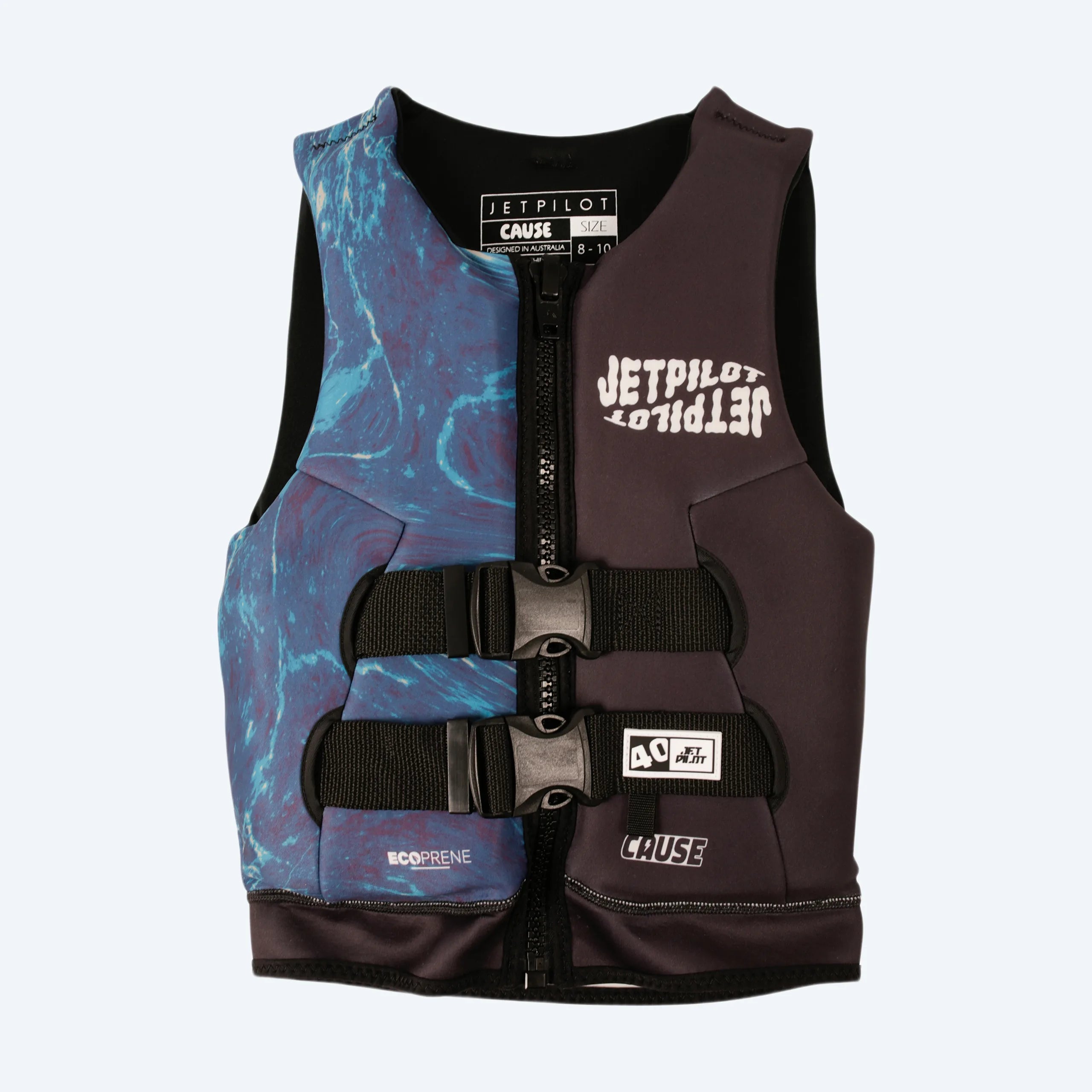 Jetpilot The Cause Boys Life Jacket - Black/Blue