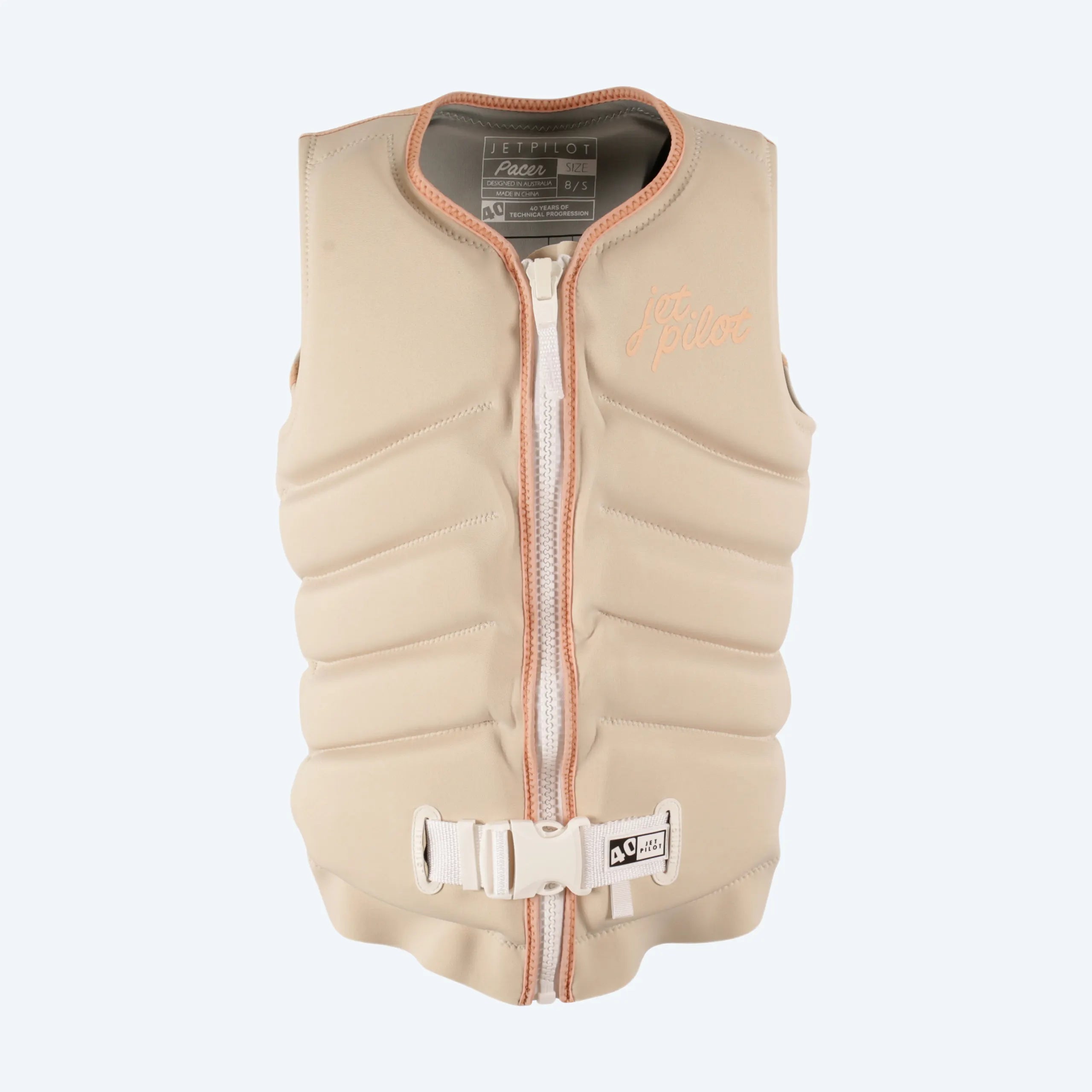 Jetpilot Pacer X1 Womens Life Jacket - Off White