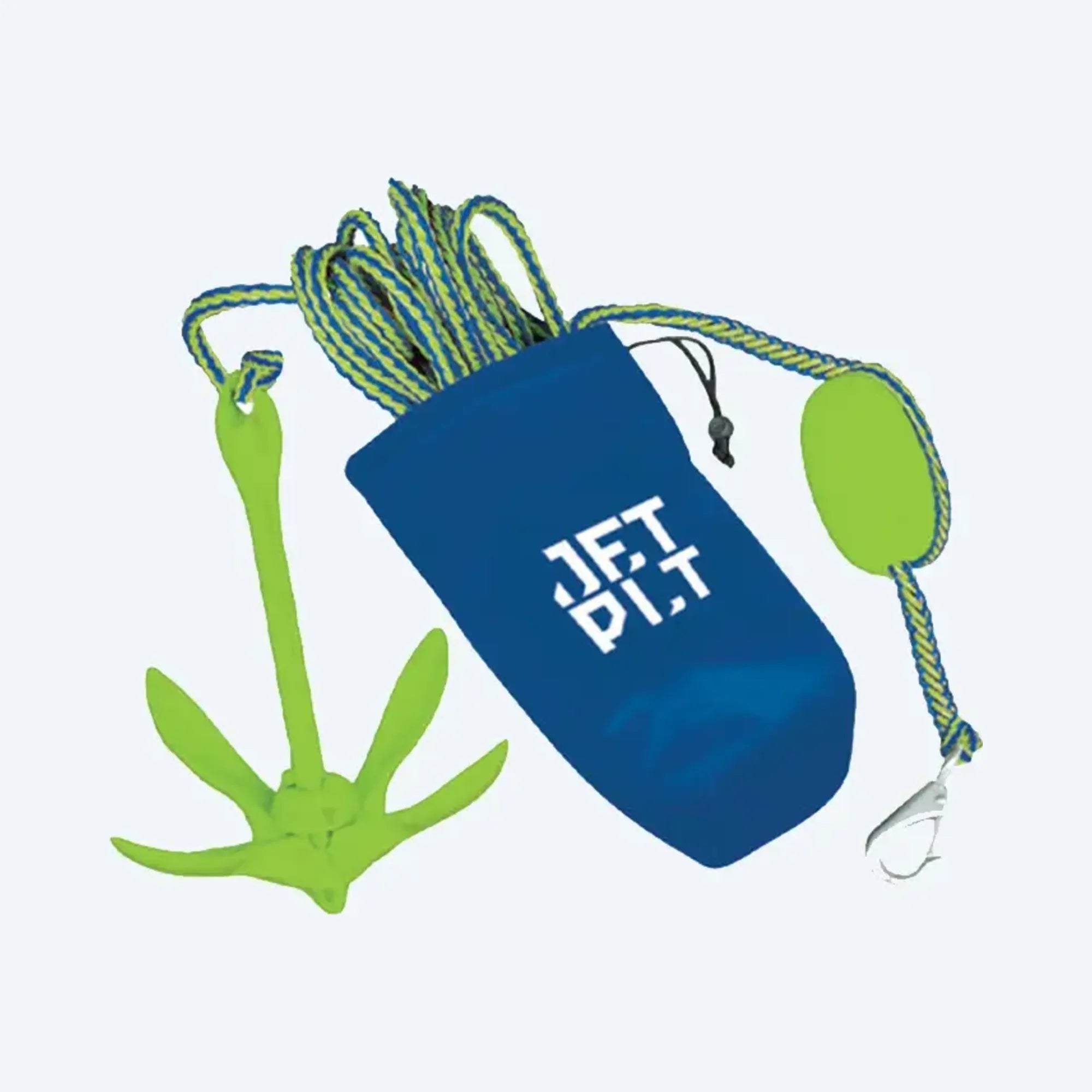 Jetpilot 2024 Complete Folding Anchor System - Blue/Lime