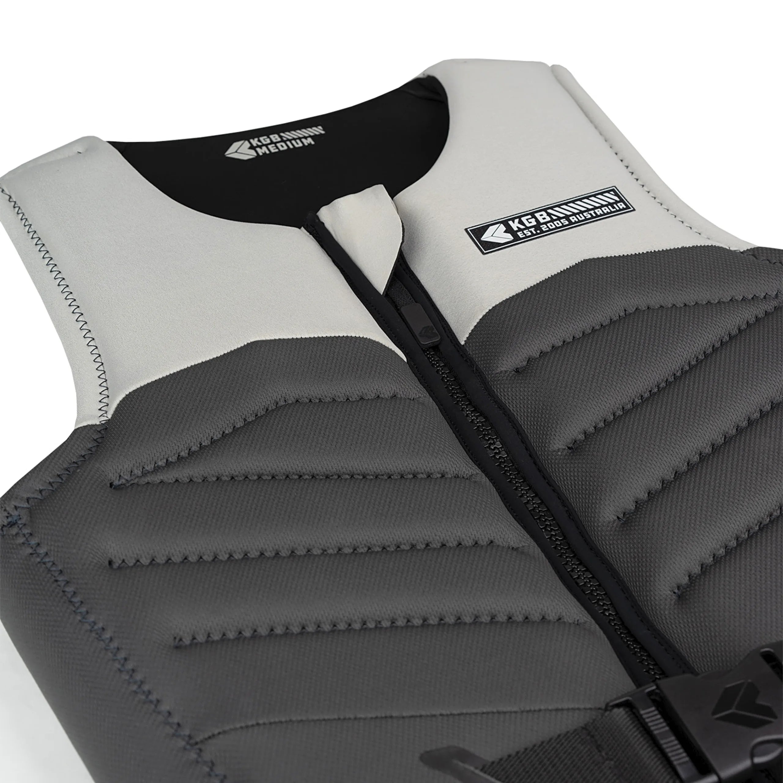 KGB Control Mens Life Jacket - Platinum/Charcoal