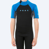 Peak Boys Energy Short Sleeve Springsuit - Black/Blue