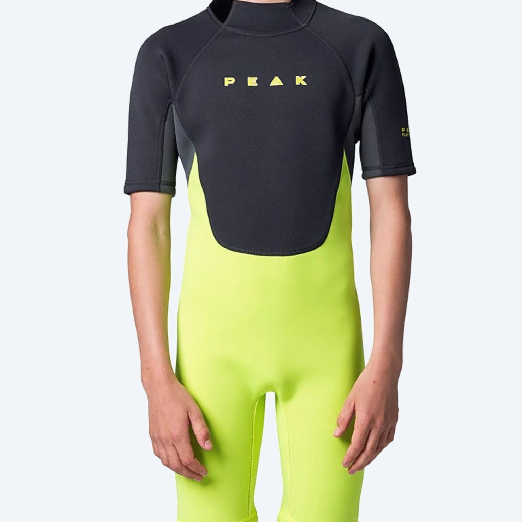 Peak Boys Energy Short Sleeve Springsuit - Black/Lime