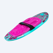 KD Razor kneeboard Teal/Pink – three-quarter view