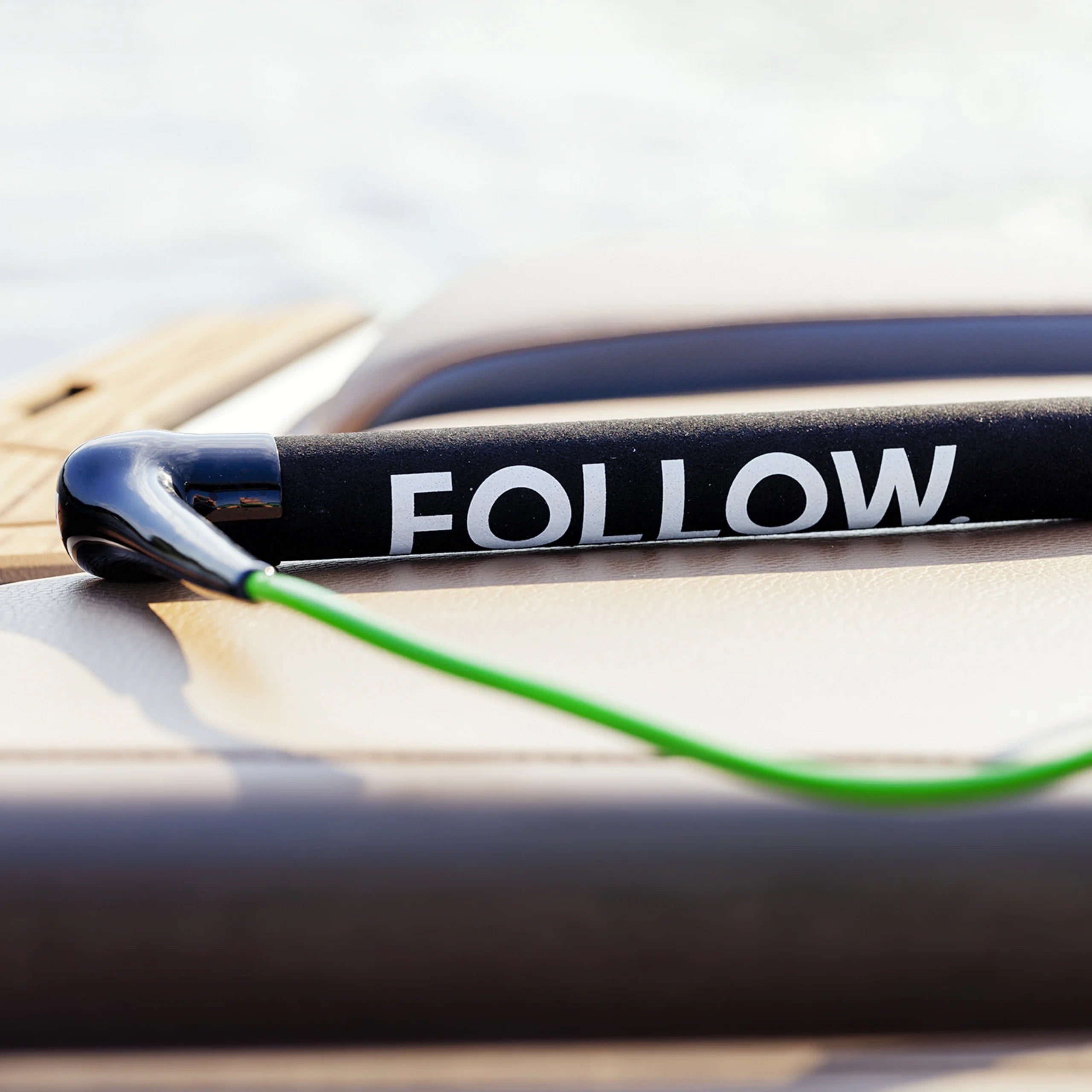 Follow Pro Wakeboard Rope & Handle - Green - action photo