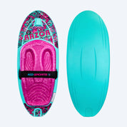 KD Razor kneeboard Teal/Pink – combined main view