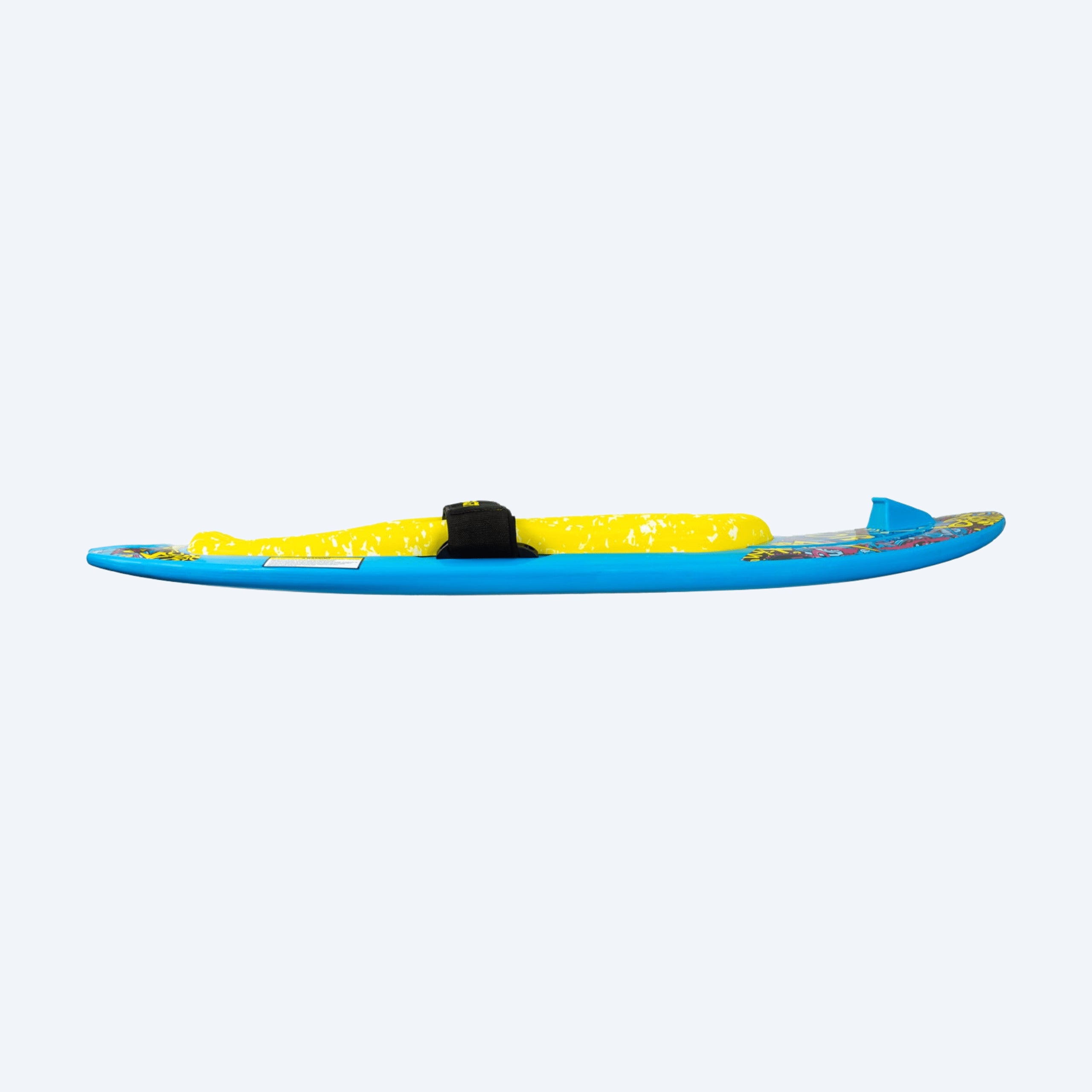 KD Razor kneeboard Blue/Yellow – side profile